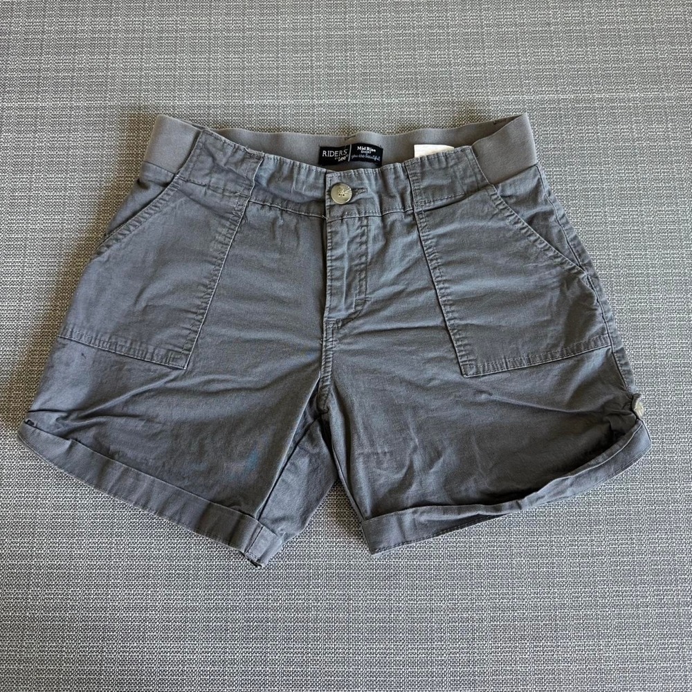 Riders By Lee MidRise Gray women's Shorts size 6M